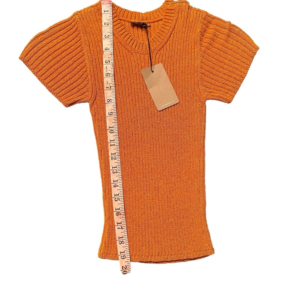 Rachel Comey crop sweater top in bright mustard yellow NWT - Picture 10 of 12